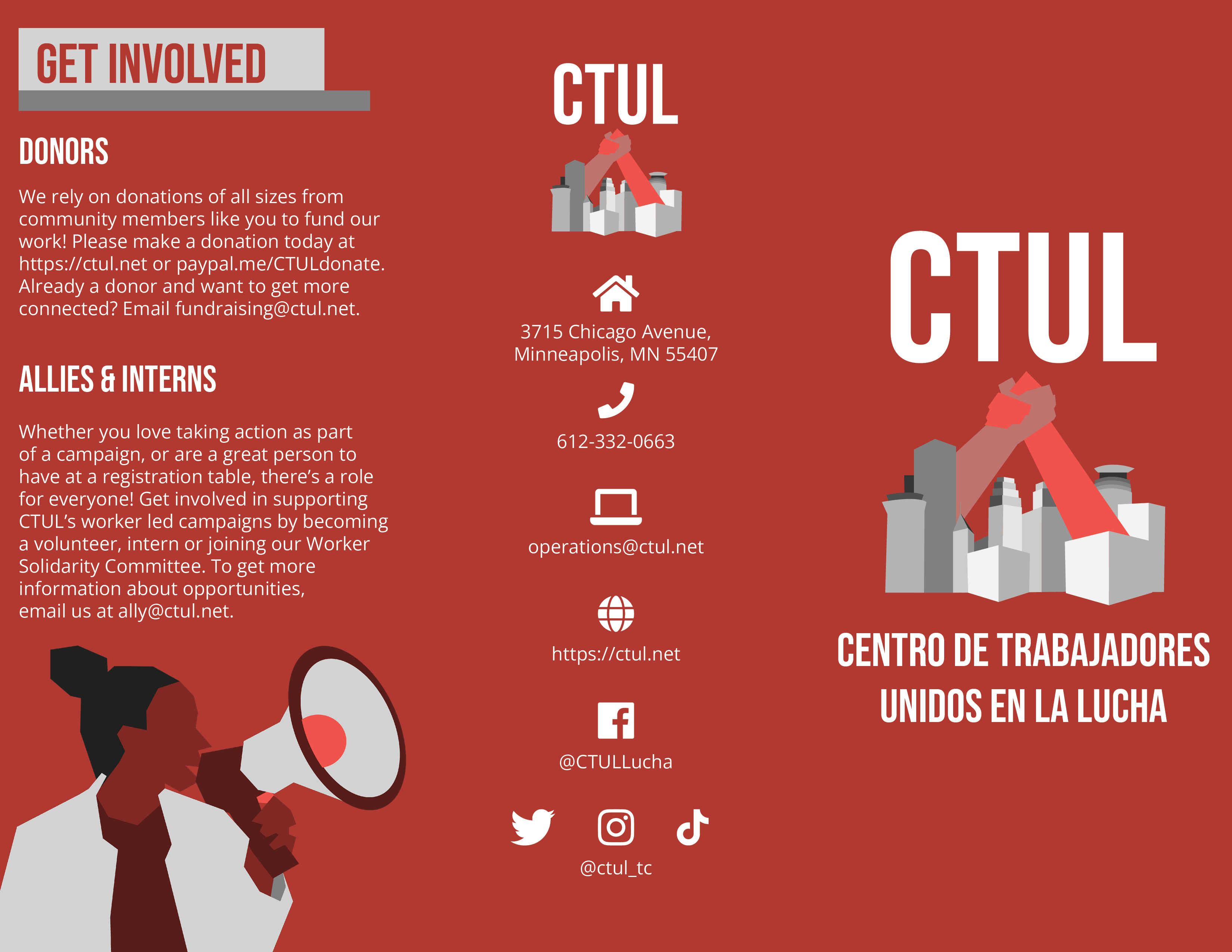 Outside of CTUL Brochure Design